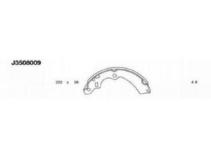 NIPPARTS J3508009 stabdžių trinkelių komplektas 
 Techninės priežiūros dalys -> Papildomas remontas
91126277, 1A02-26-310, ZZSB-26-310