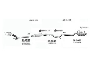 ASSO ART4419 išmetimo sistema 
 Išmetimo sistema -> Išmetimo sistema, visa