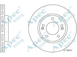 APEC braking DSK2438 stabdžių diskas 
 Stabdžių sistema -> Diskinis stabdys -> Stabdžių diskas
517121D100, 517121F000, 517121F300