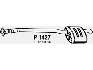 FENNO P1427 galinis duslintuvas 
 Išmetimo sistema -> Duslintuvas
18307798176