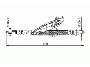BOSCH 1 987 476 816 stabdžių žarnelė 
 Stabdžių sistema -> Stabdžių žarnelės
1021839, 1066796, 1109678, 96FB 2078 BG