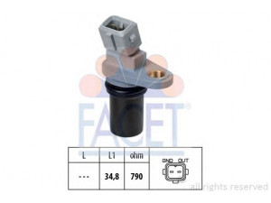 FACET 9.0641 RPM jutiklis, variklio valdymas 
 Kibirkšties / kaitinamasis uždegimas -> Impulsų generatorius
A 0015150V00100000, A 451 542 06 18