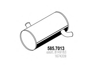 ASSO 585.7013 vidurinis / galinis duslintuvas
1664067, 1674209, 8149183
