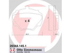 ZIMMERMANN 20344.145.1 stabdžių trinkelių rinkinys, diskinis stabdys 
 Techninės priežiūros dalys -> Papildomas remontas
RTC3164, SFP000150, SFP000270, STC1276