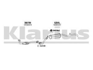 KLARIUS 820064U išmetimo sistema 
 Išmetimo sistema -> Išmetimo sistema, visa