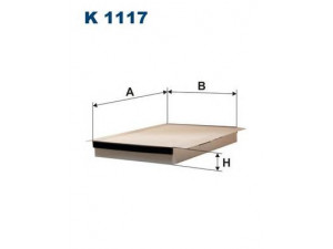 FILTRON K1117 filtras, salono oras 
 Filtrai -> Oro filtras, keleivio vieta
1343232, 13432322, 13432323, 9134577