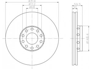 HELLA PAGID 8DD 355 104-351 stabdžių diskas 
 Stabdžių sistema -> Diskinis stabdys -> Stabdžių diskas
441615301AA, 441615301AA, 441615301AA