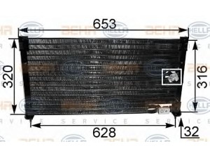 HELLA 8FC 351 036-281 kondensatorius, oro kondicionierius 
 Oro kondicionavimas -> Kondensatorius
80 100 SN7 E01, JRB100180
