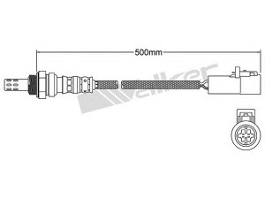 WALKER PRODUCTS 250-24127 lambda jutiklis 
 Variklis -> Variklio elektra
4080239, 4682100, AJ05 18 861B