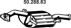 EBERSPÄCHER 50.288.83 galinis duslintuvas 
 Išmetimo sistema -> Duslintuvas
MB431603