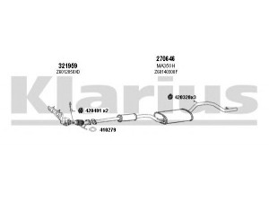KLARIUS 570259E išmetimo sistema 
 Išmetimo sistema -> Išmetimo sistema, visa