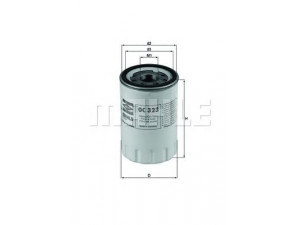 KNECHT OC 323 alyvos filtras 
 Techninės priežiūros dalys -> Techninės priežiūros intervalai
4H2Z6731AA, 96JV6714AA, 96JV6714AD