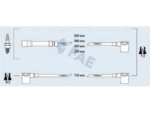 FAE 85440 uždegimo laido komplektas 
 Kibirkšties / kaitinamasis uždegimas -> Uždegimo laidai/jungtys
270880-8