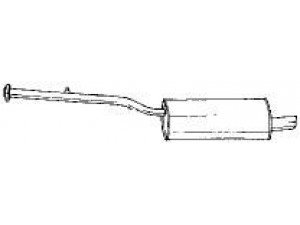 AKS DASIS SG15627 galinis duslintuvas 
 Išmetimo sistema -> Duslintuvas
18101737652