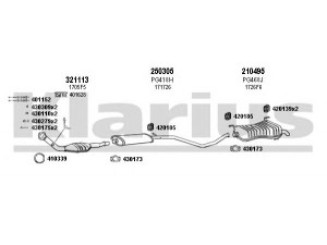 KLARIUS 630313E išmetimo sistema 
 Išmetimo sistema -> Išmetimo sistema, visa