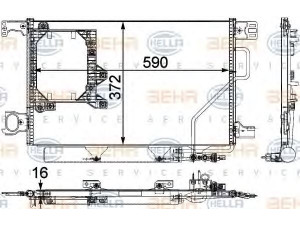 HELLA 8FC 351 303-441 kondensatorius, oro kondicionierius 
 Oro kondicionavimas -> Kondensatorius
209 500 02 54, A 209 500 02 54