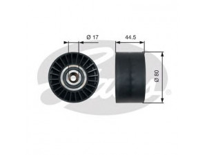 GATES T36509 kreipiantysis skriemulys, V formos rumbuotas diržas 
 Diržinė pavara -> V formos rumbuotas diržas/komplektas -> Laisvasis/kreipiamasis skriemulys
0005500433, A0005500433