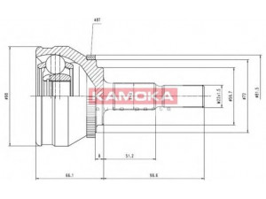 KAMOKA 7128 jungčių komplektas, kardaninis velenas 
 Ratų pavara -> Sujungimai/komplektas
8601102, 8601103, 9122919, 9122920