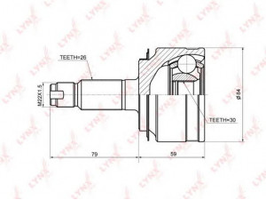 LYNXauto CO-3669 jungčių komplektas, kardaninis velenas
44014-SDC-A00, 44014-SDE-T00, 44014-SNG-000
