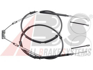 A.B.S. K10025 trosas, stovėjimo stabdys 
 Stabdžių sistema -> Valdymo svirtys/trosai
522039, 13214178