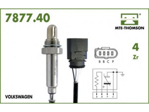 MTE-THOMSON 7877.40.072 lambda jutiklis 
 Išmetimo sistema -> Jutiklis/zondas
030.906.265.BS, 030.906.265.BT