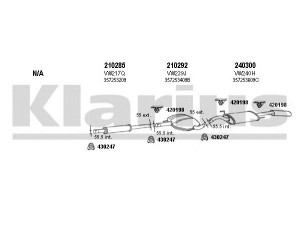 KLARIUS 930324E išmetimo sistema 
 Išmetimo sistema -> Išmetimo sistema, visa