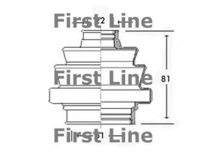 FIRST LINE FCB2400 gofruotoji membrana, kardaninis velenas 
 Ratų pavara -> Gofruotoji membrana