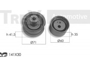 TREVI AUTOMOTIVE KD1420 paskirstymo diržo komplektas 
 Techninės priežiūros dalys -> Papildomas remontas