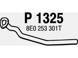 FENNO P1325 išleidimo kolektorius 
 Išmetimo sistema -> Išmetimo vamzdžiai
8E0253301T