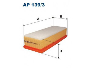 FILTRON AP139/3 oro filtras 
 Filtrai -> Oro filtras
1K0 129 620 L, 1K0129620E, 1K0129620E