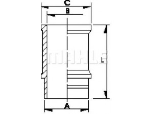 MAHLE ORIGINAL C59100 cilindro įvorė 
 Variklis -> Cilindrai/stūmokliai
86AV6055A
