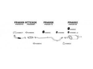 VENEPORTE 460005 išmetimo sistema