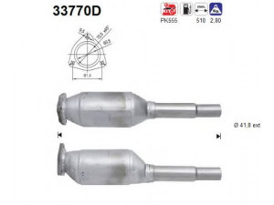 AS 33770D katalizatoriaus keitiklis 
 Išmetimo sistema -> Katalizatoriaus keitiklis
6K0131701LX