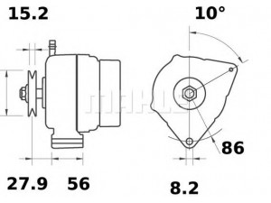 MAHLE ORIGINAL MG 234 kintamosios srovės generatorius
77 00 036 536, 73327980, 2147483647