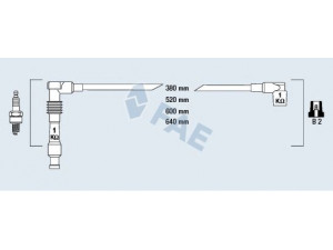 FAE 85080 uždegimo laido komplektas 
 Kibirkšties / kaitinamasis uždegimas -> Uždegimo laidai/jungtys
1612552, 1612561, 90443584, 90443687