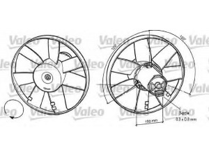 VALEO 696041 ventiliatorius, radiatoriaus 
 Aušinimo sistema -> Oro aušinimas
7223405, 6N0959455D, 7223405, 6N0959455