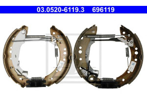 ATE 03.0520-6119.3 stabdžių trinkelių komplektas 
 Techninės priežiūros dalys -> Papildomas remontas
4242 01, 4242 08