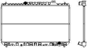 SAKURA  Automotive 1460-0114 radiatorius, variklio aušinimas
