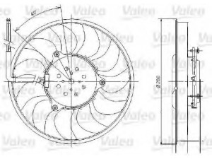 VALEO 696018 ventiliatorius, radiatoriaus 
 Aušinimo sistema -> Oro aušinimas
4F0959455A
