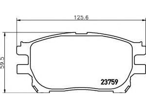 HELLA 8DB 355 010-111 stabdžių trinkelių rinkinys, diskinis stabdys 
 Techninės priežiūros dalys -> Papildomas remontas
0446528490