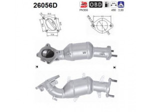 AS 26056D katalizatoriaus keitiklis 
 Išmetimo sistema -> Katalizatoriaus keitiklis
1584A213