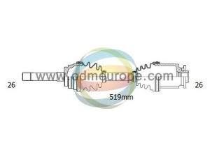 ODM-MULTIPARTS 18-121030 kardaninis velenas 
 Ratų pavara -> Kardaninis velenas