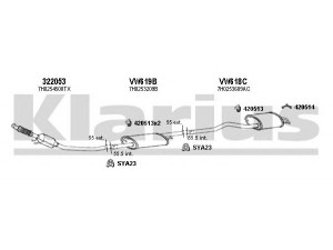 KLARIUS 931044U išmetimo sistema 
 Išmetimo sistema -> Išmetimo sistema, visa