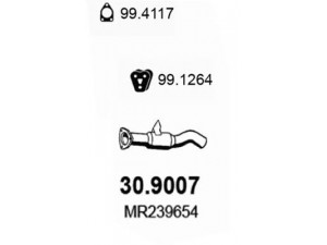 ASSO 30.9007 išleidimo kolektorius 
 Išmetimo sistema -> Išmetimo vamzdžiai
MB239654, MR239653, MR239654