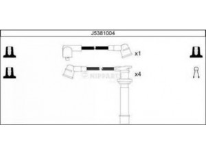 NIPPARTS J5381004 uždegimo laido komplektas 
 Kibirkšties / kaitinamasis uždegimas -> Uždegimo laidai/jungtys
22450-0E025, 22450-53J25, 22450-53J26