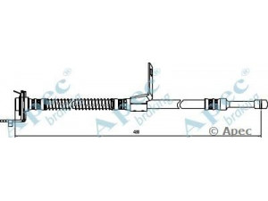 APEC braking HOS4138 stabdžių žarnelė 
 Stabdžių sistema -> Stabdžių žarnelės
587311C050