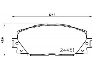 HELLA PAGID 8DB 355 016-191 stabdžių trinkelių rinkinys, diskinis stabdys 
 Techninės priežiūros dalys -> Papildomas remontas
0446512640, 0446552320, 0446574040