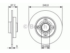 BOSCH 0 986 479 S42 stabdžių diskas 
 Dviratė transporto priemonės -> Stabdžių sistema -> Stabdžių diskai / priedai
4246 Z9, 4246 Z9