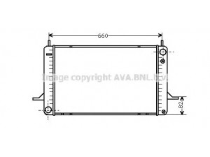 AVA QUALITY COOLING FDA2074 radiatorius, variklio aušinimas