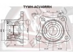 ASVA TYWH-AE100R rato stebulė 
 Ašies montavimas/vairavimo mechanizmas/ratai -> Rato stebulė/montavimas -> Rato stebulė
42409-12020, 42409-19015, 42409-19015